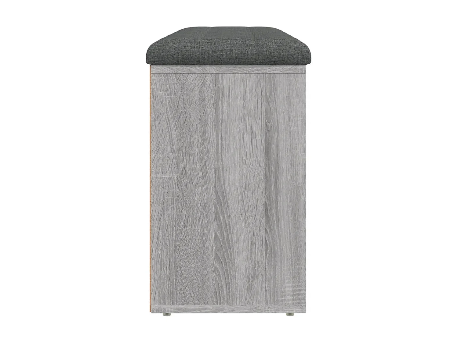 Banco zapatero Sonoma gris 102x32x50 cm madera de ingeniería