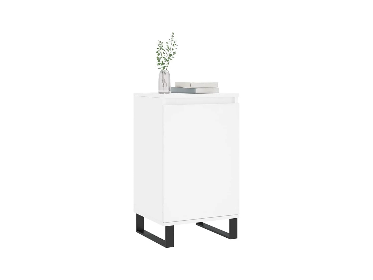 Buffets 2 pcs blanc 40x35x70 cm bois d’ingénierie