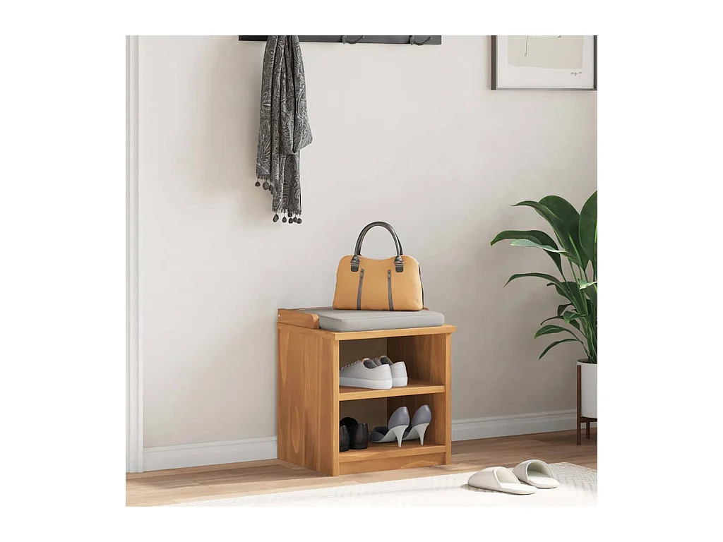 Banc de couloir SANDNES 45x40x50 cm bois de pin massif