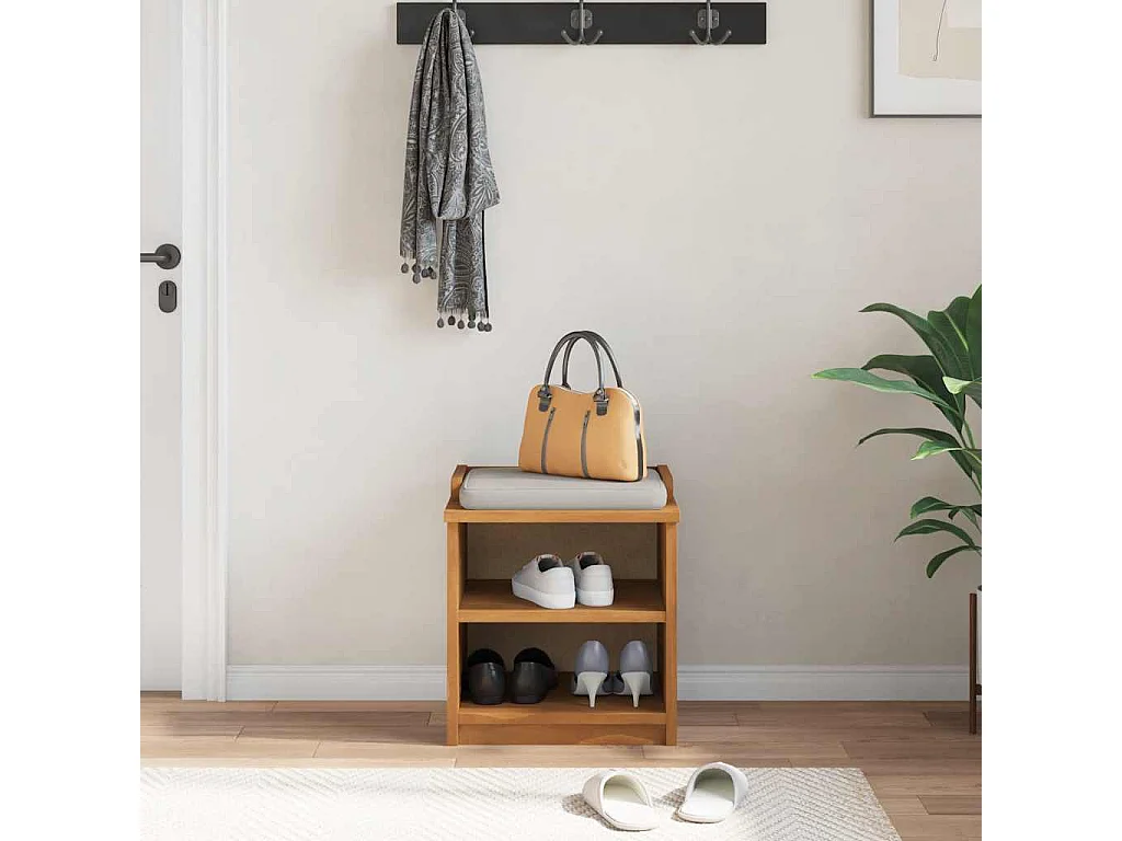 Banc de couloir SANDNES 45x40x50 cm bois de pin massif