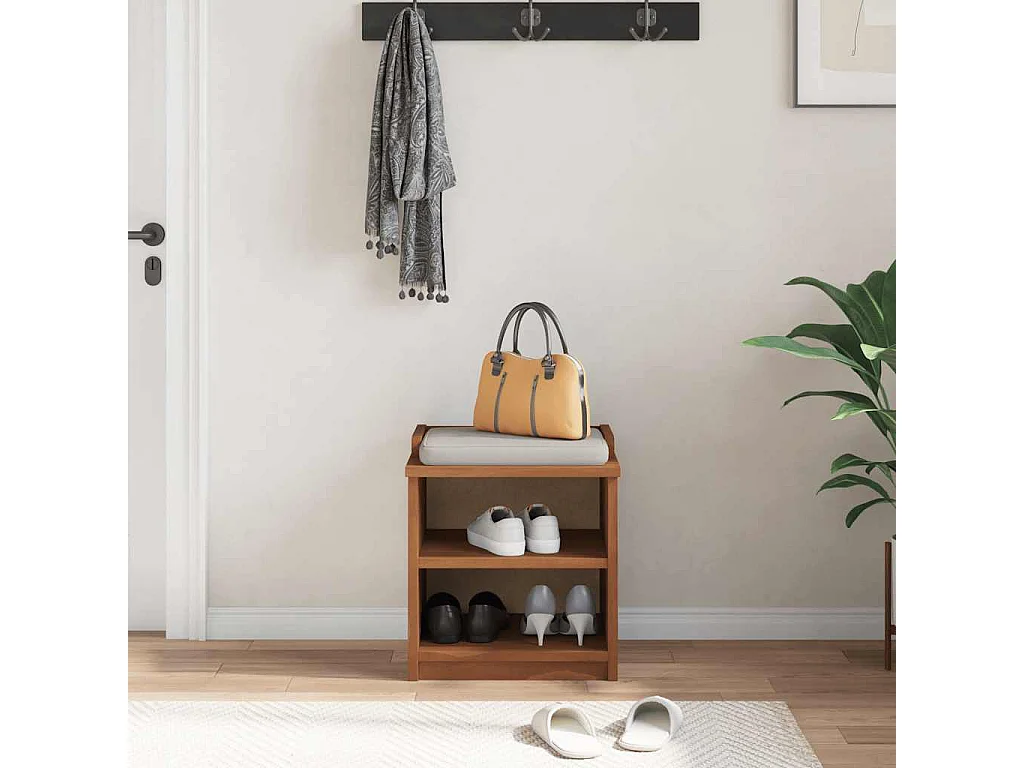 Banc de couloir SANDNES 45x40x50 cm bois de pin massif