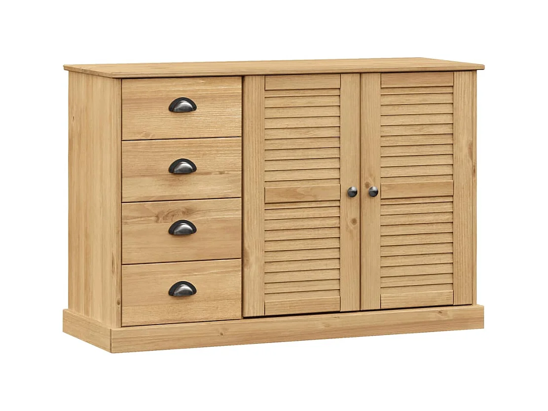 Buffet avec tiroirs VIGO 113x40x75 cm bois massif de pin