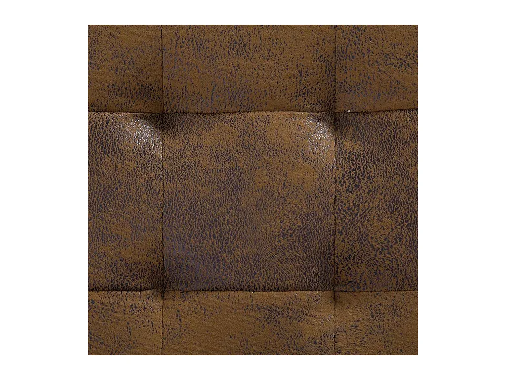 Sitzhocker mit Stauraum 87,5 cm Braun Wildlederimitat