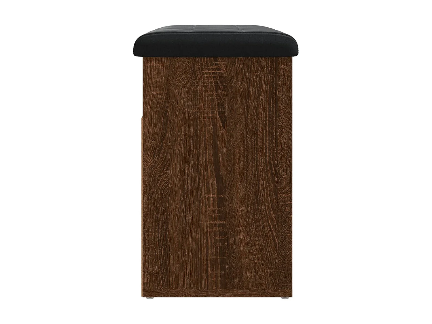 Panca portascarpe in rovere marrone 62x32x50 cm in legno ingegnerizzato