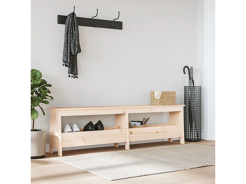 Banc d'entrée 160x28x45 cm bois de pin massif