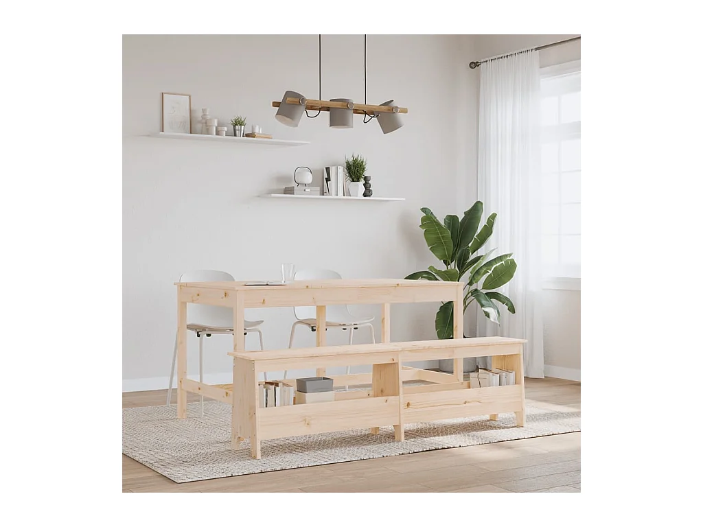 Banc d'entrée 160x28x45 cm bois de pin massif