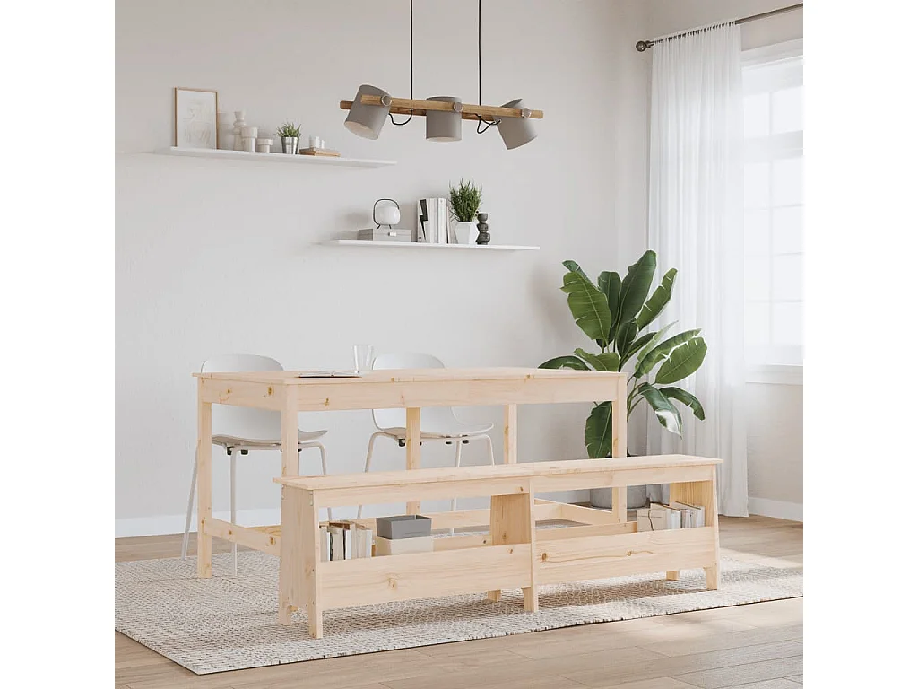 Banc d'entrée 160x28x45 cm bois de pin massif