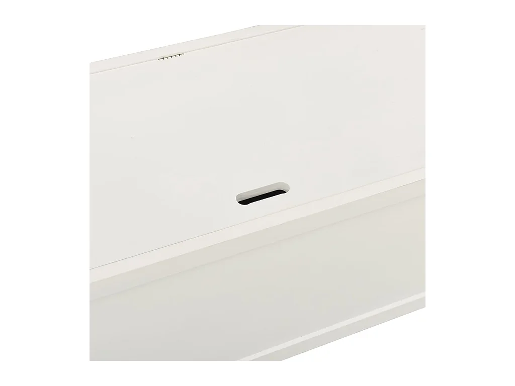 Banc Blanc 107x45x75,5 cm Bois de sapin solide