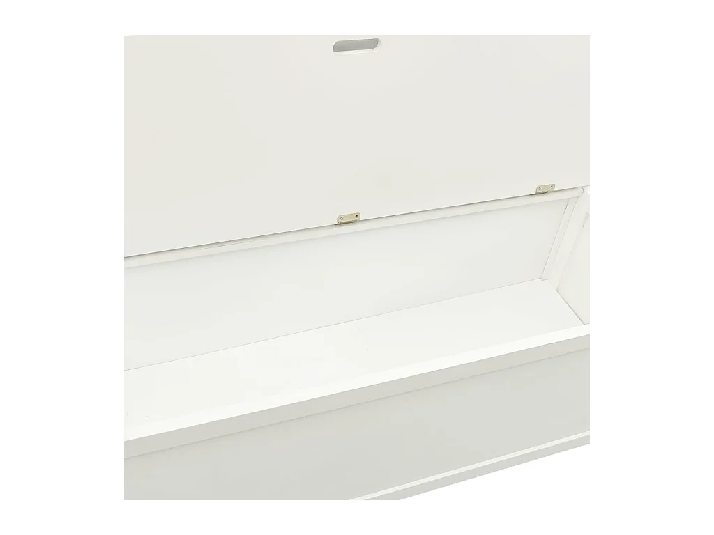 Banc Blanc 107x45x75,5 cm Bois de sapin solide