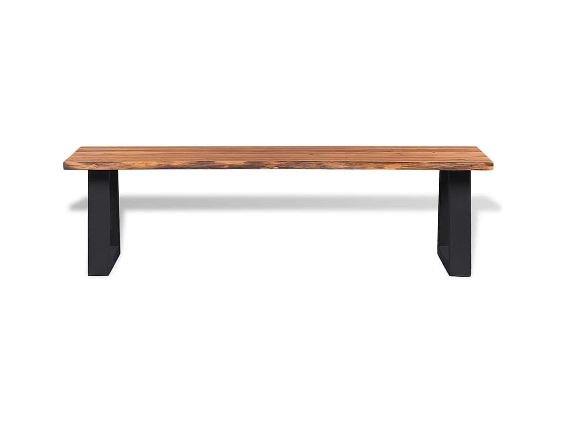 Massief acaciahouten bank 145 cm