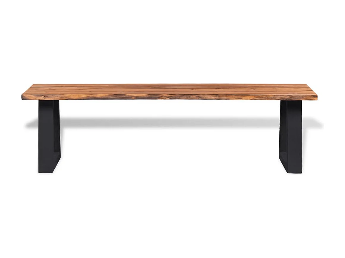 Panca in legno massello di acacia 145 cm