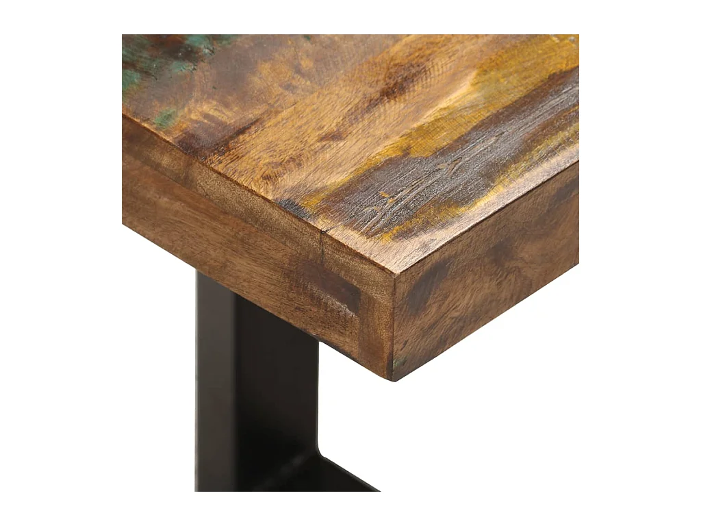 Bank 110 cm Massief gerecycled hout en staal