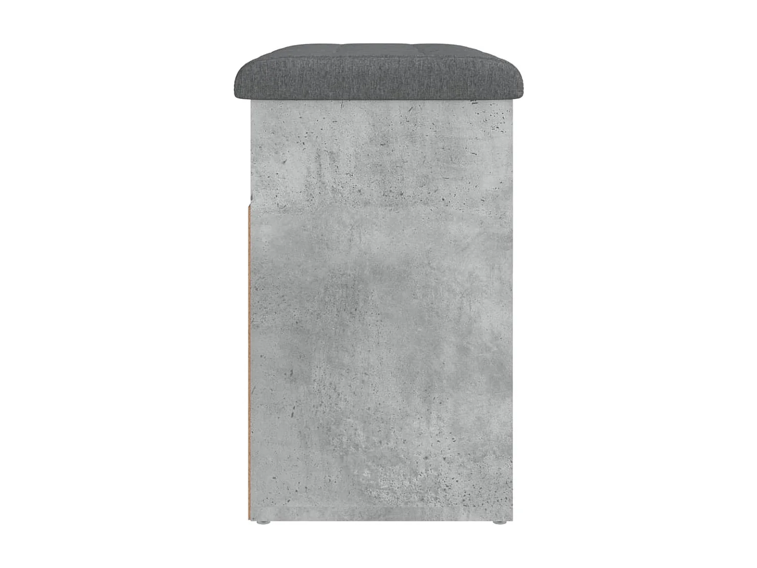 Banco zapatero de hormigón gris 62x32x50 cm madera de ingeniería