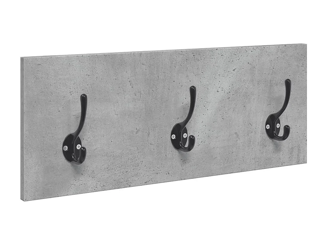 Set di mobili per corridoio 4 pezzi in cemento grigio e legno ingegnerizzato