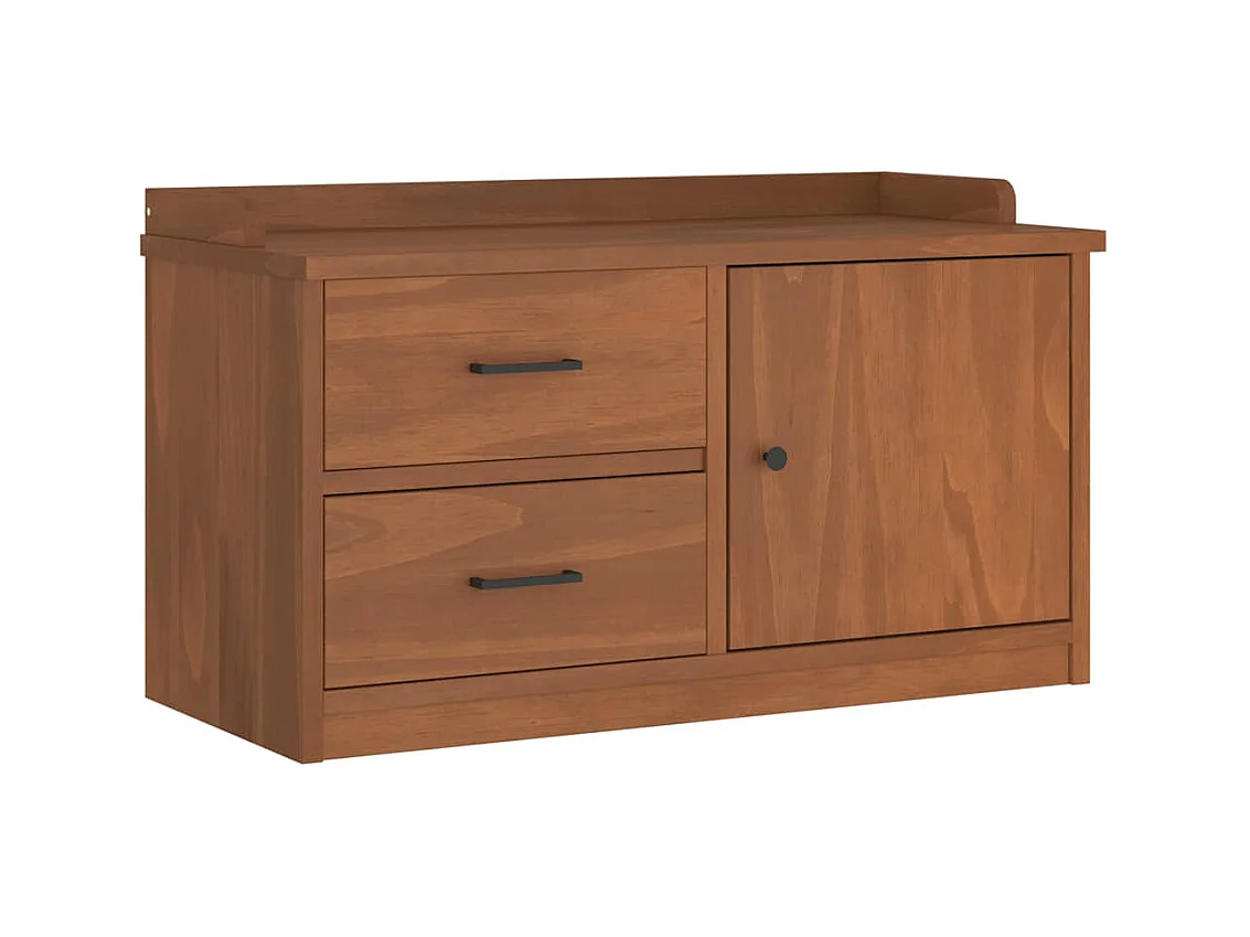 Banc de couloir SANDNES 87x40x50 cm bois de pin massif