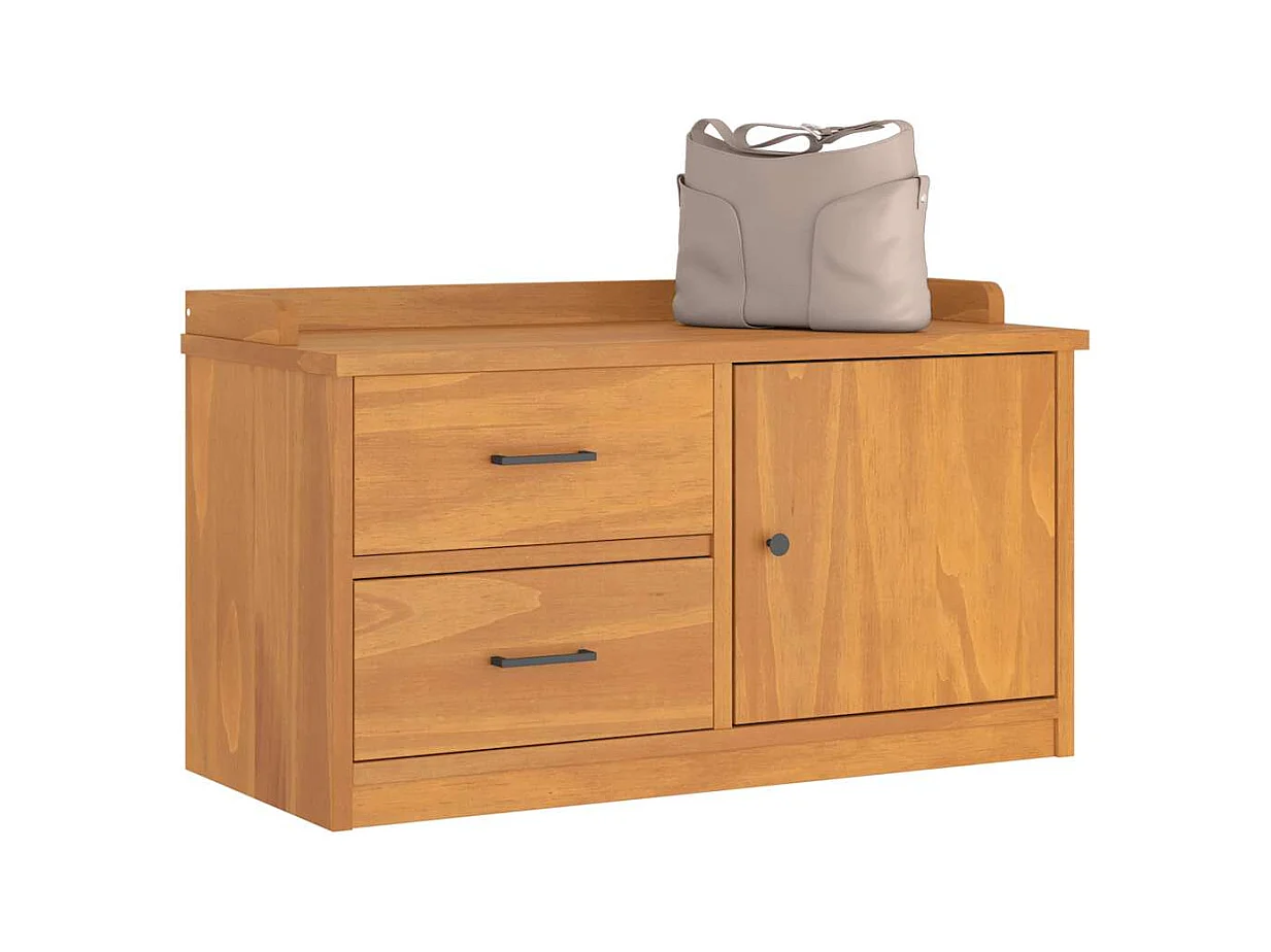 Banc de couloir SANDNES 87x40x50 cm bois de pin massif