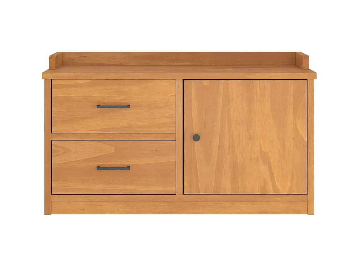 Banc de couloir SANDNES 87x40x50 cm bois de pin massif