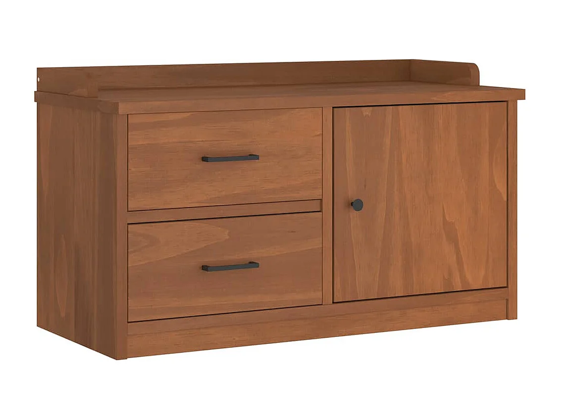 Banc de couloir SANDNES 87x40x50 cm bois de pin massif