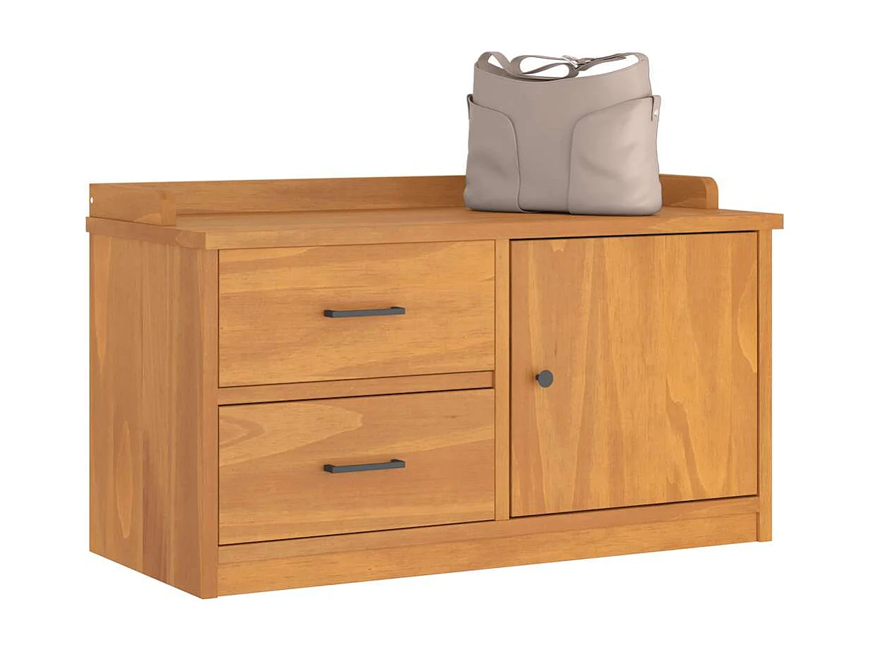 Banc de couloir SANDNES 87x40x50 cm bois de pin massif