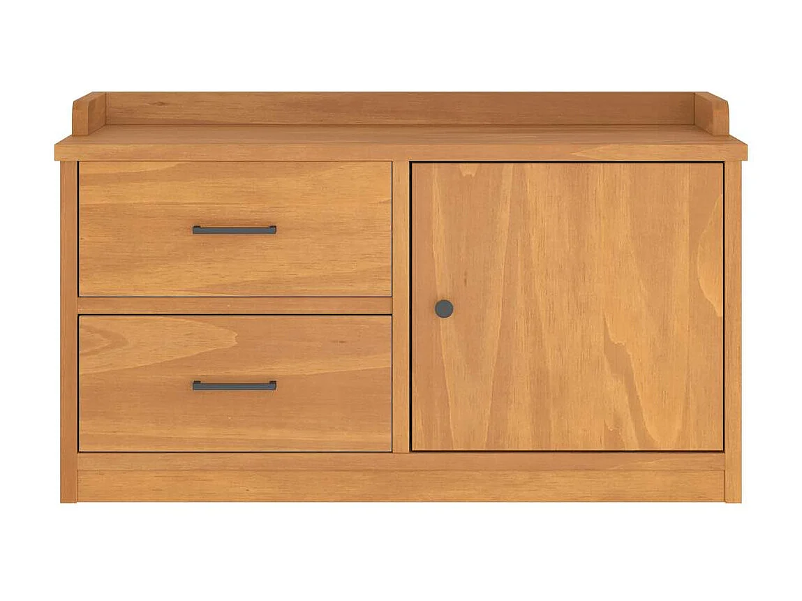 Banc de couloir SANDNES 87x40x50 cm bois de pin massif