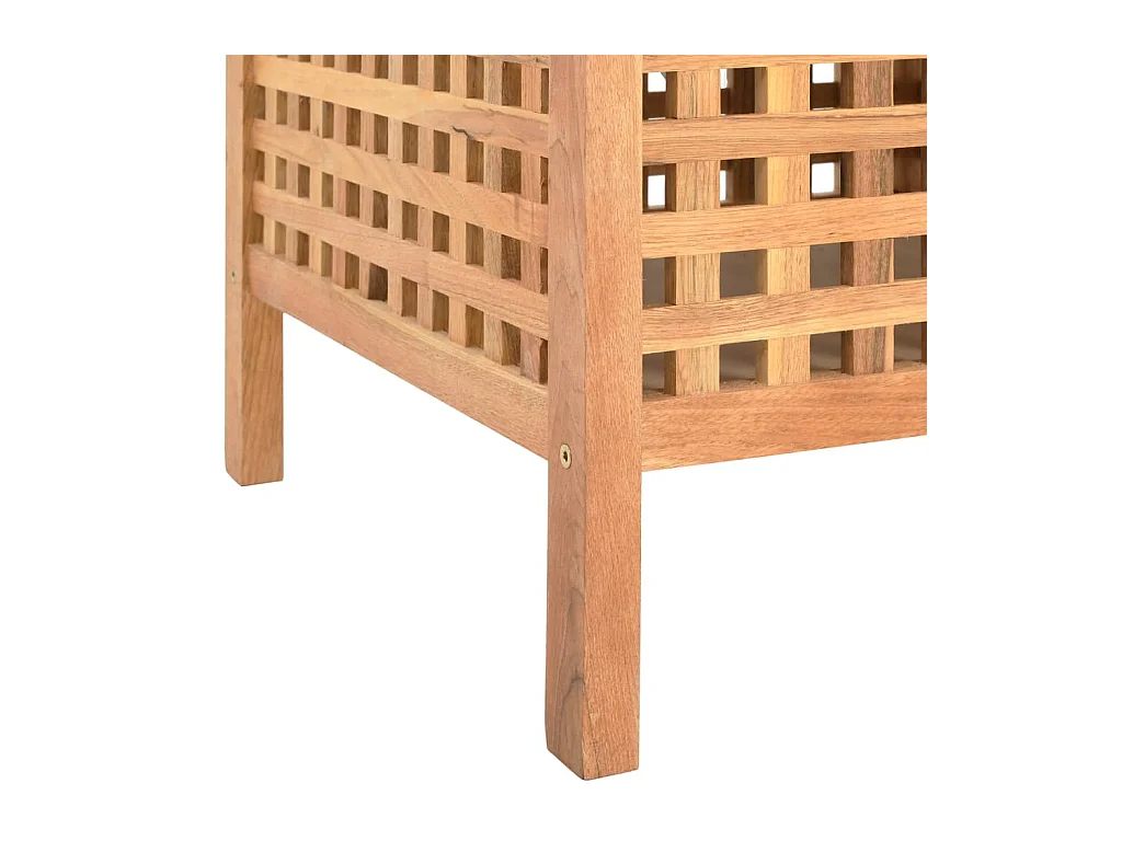 Banc de rangement 49x48x49 cm Bois de noyer massif