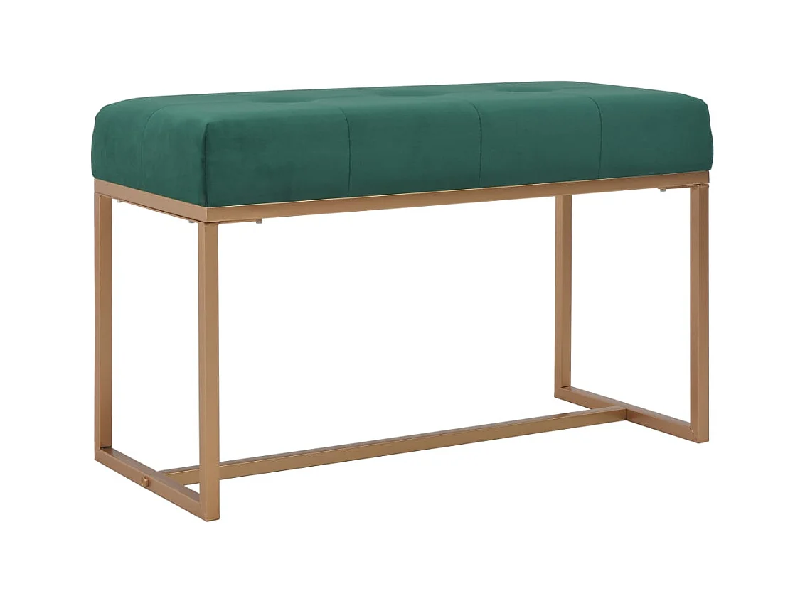 80 cm Groene Fluwelen Bank