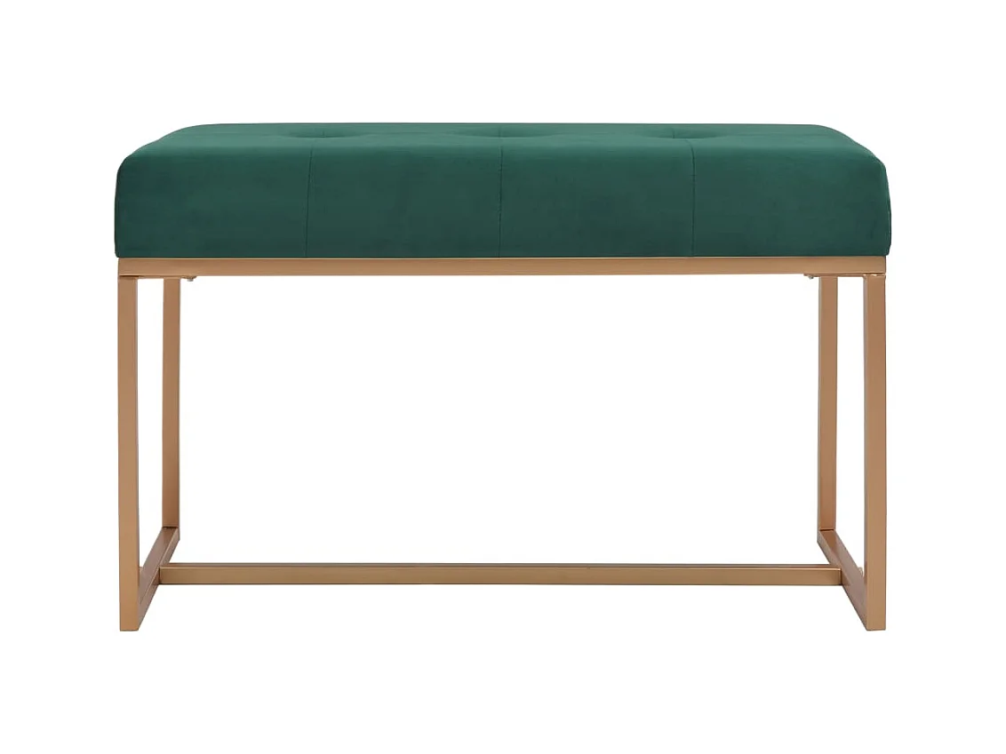 80 cm Groene Fluwelen Bank