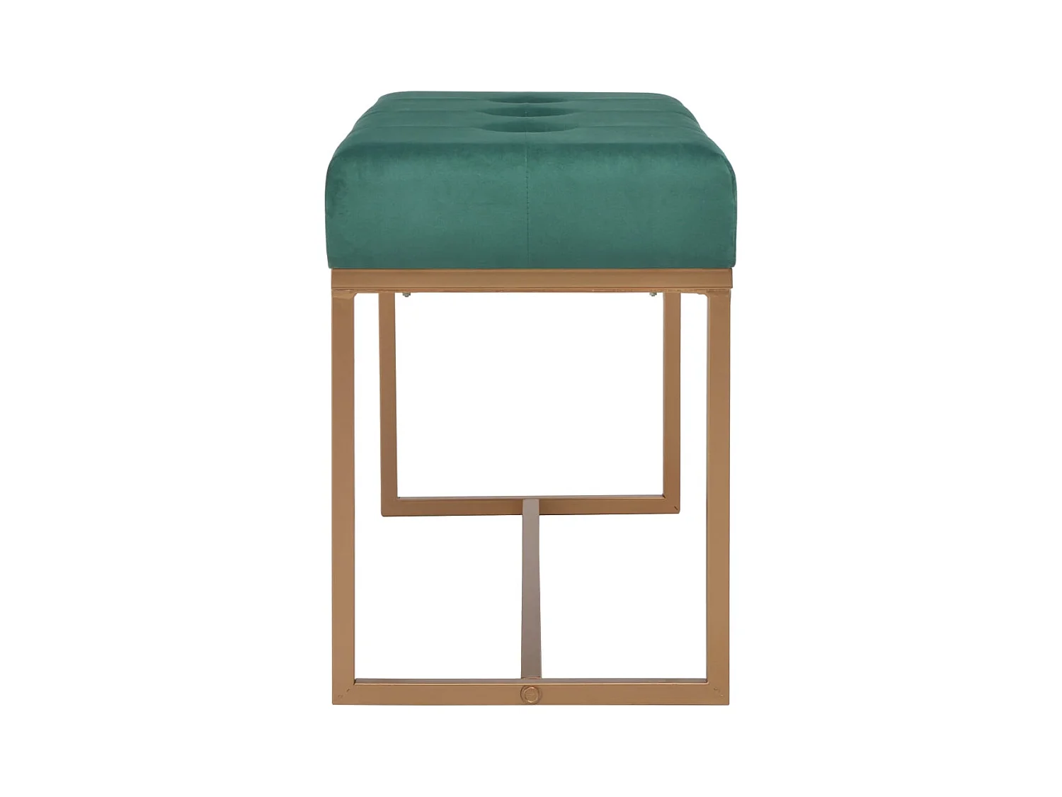 80 cm Groene Fluwelen Bank