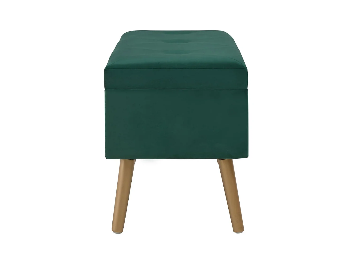 Bank met opbergvak 80 cm Groen Fluweel