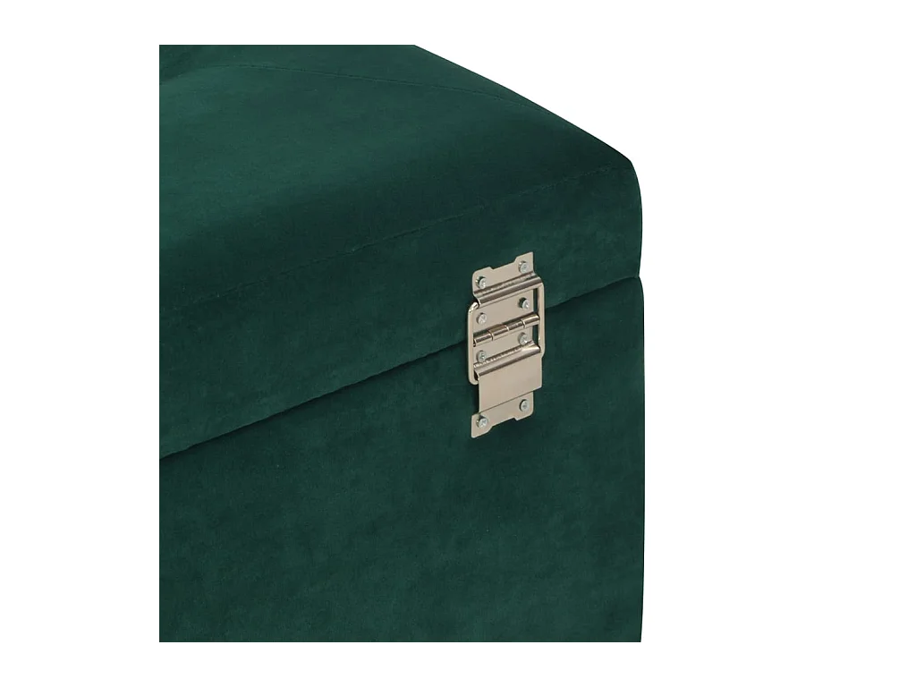 Bank met opbergvak 80 cm Groen Fluweel