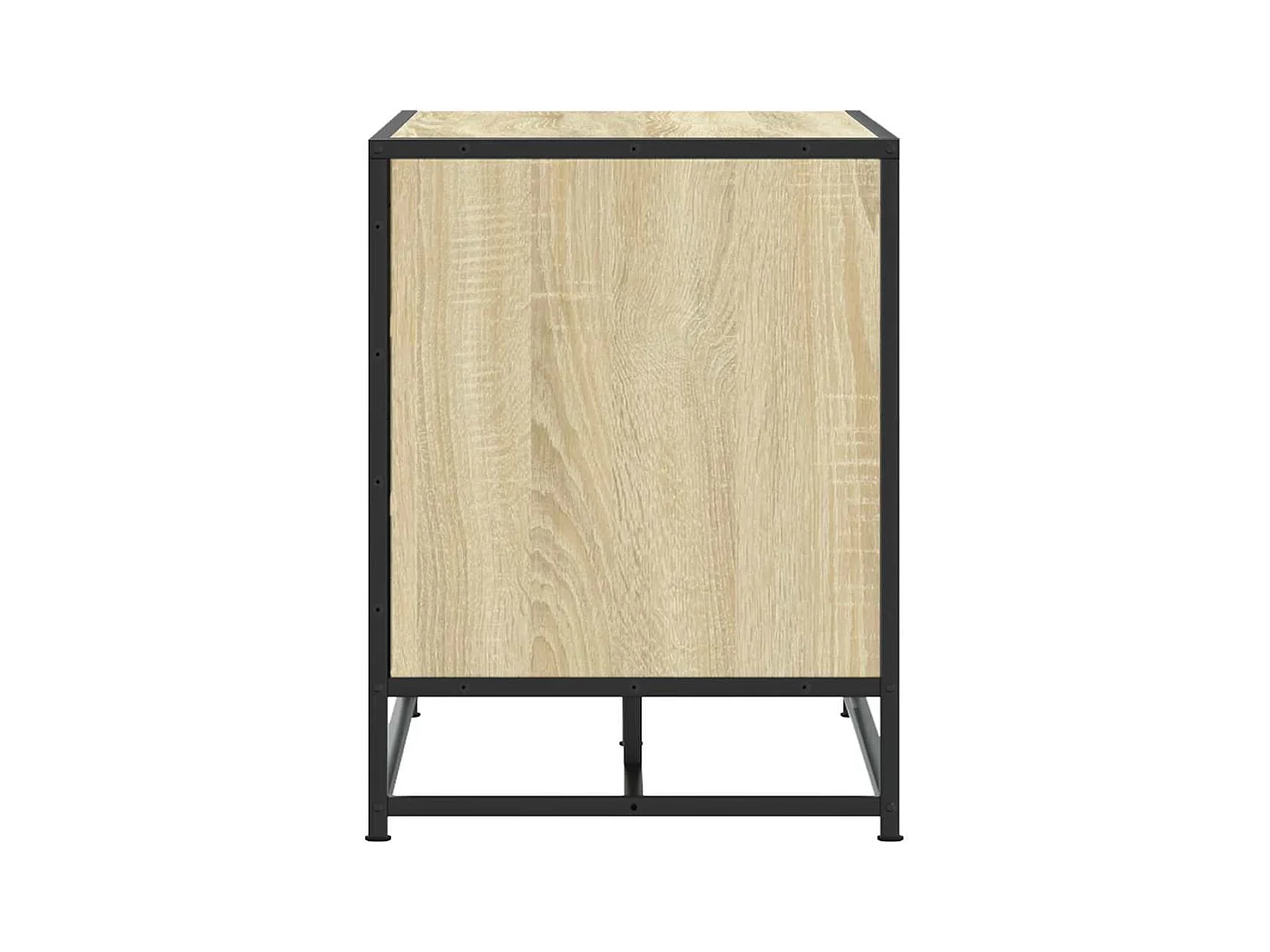 Banc à chaussures chêne sonoma bois d'ingénierie et métal