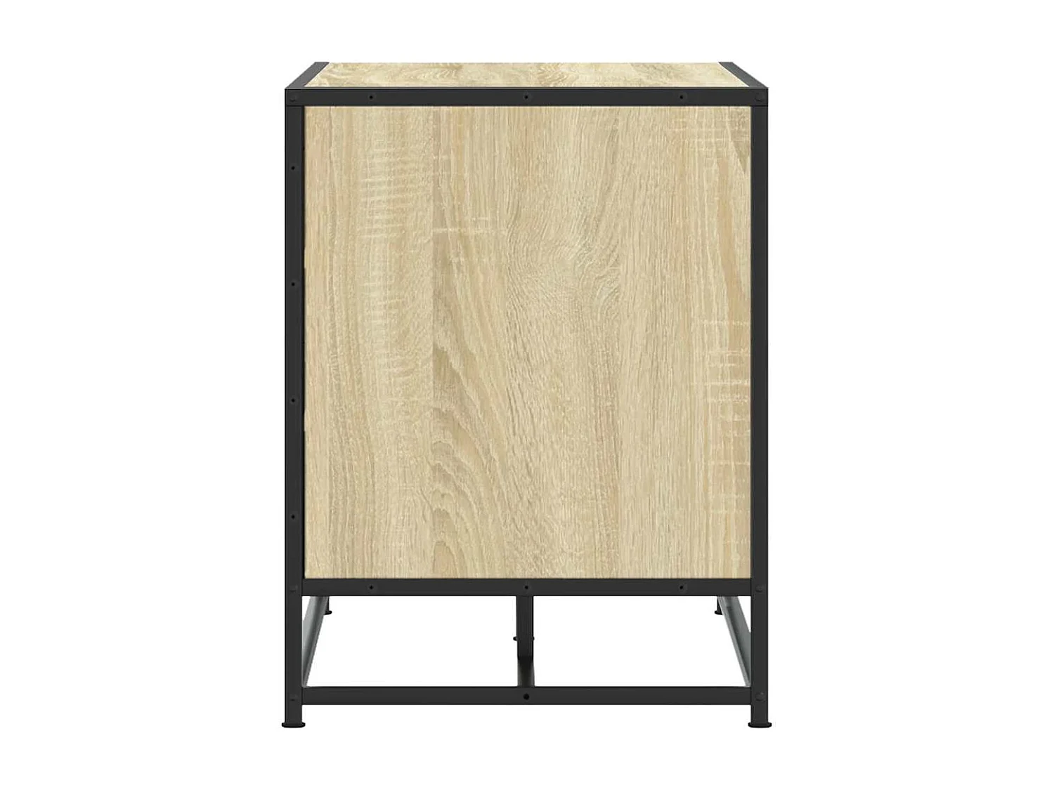 Banc à chaussures chêne sonoma bois d'ingénierie et métal