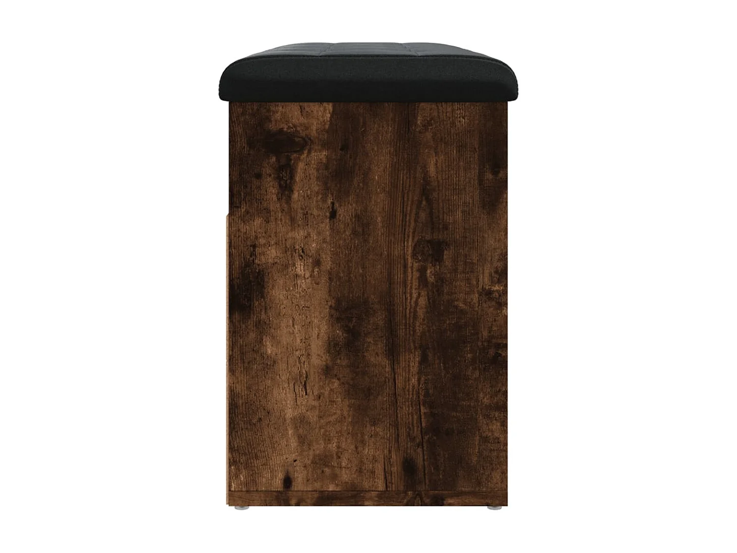 Panca portascarpe in rovere affumicato 82x32x45,5 cm in legno ingegnerizzato