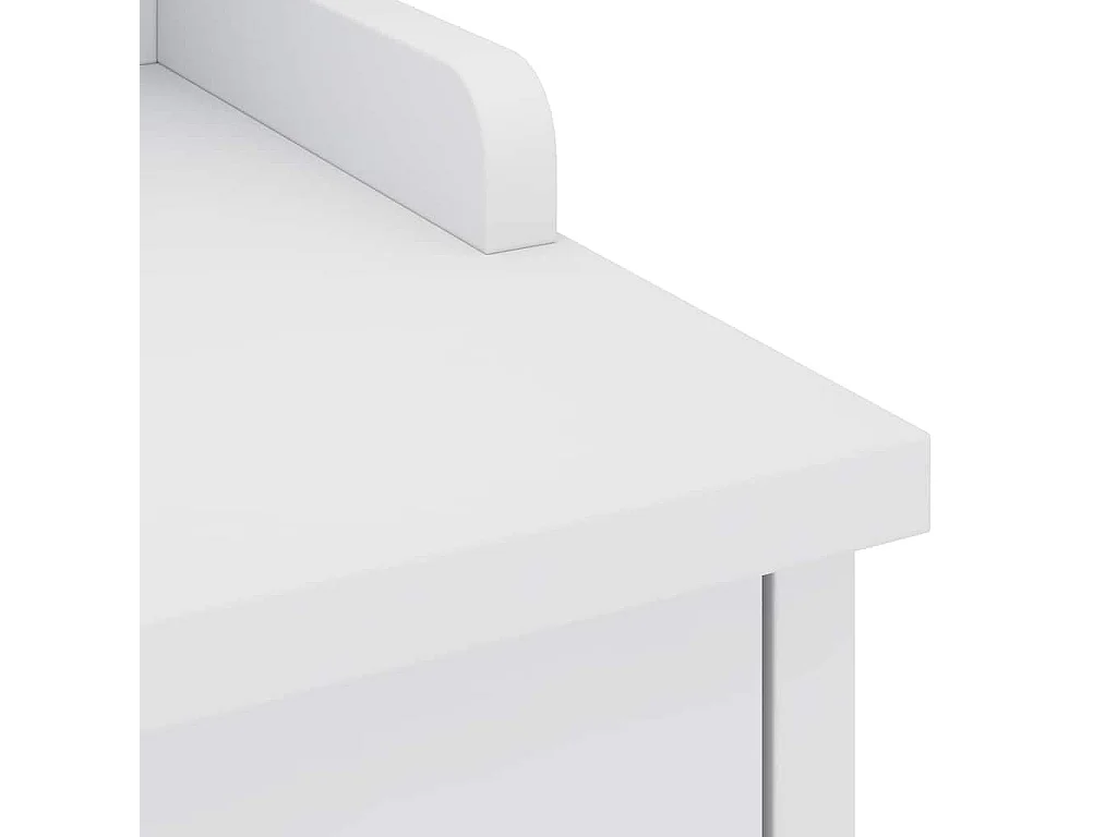 SANDNES weiße Flurbank 87x40x50 cm massives Kiefernholz