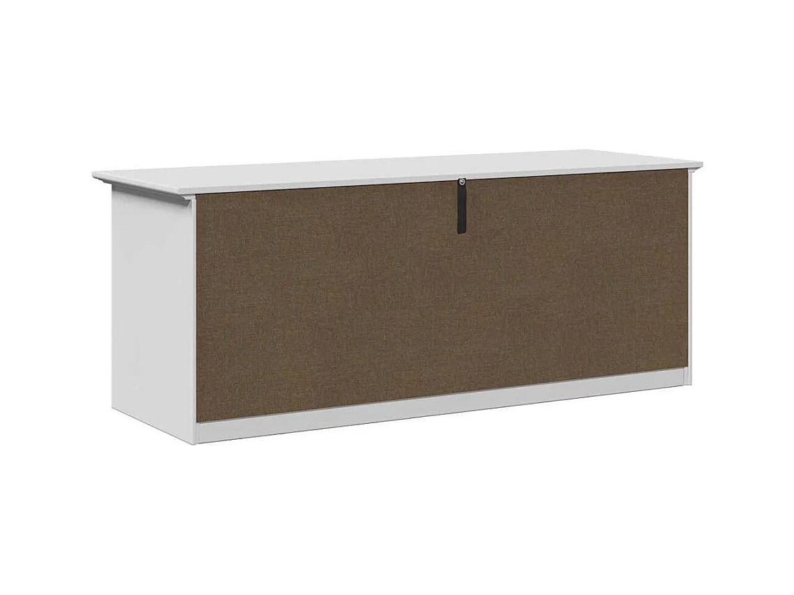 Panca da ingresso bianca BODO 114x40x45 cm