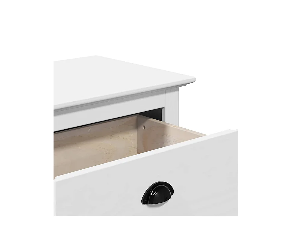 Panca da ingresso bianca BODO 114x40x45 cm