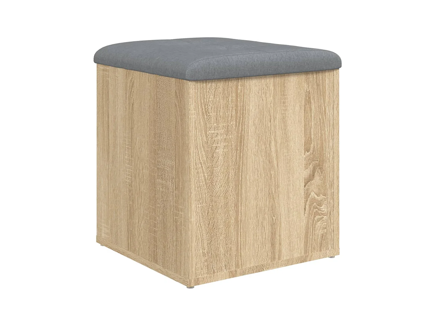 Panca contenitore in rovere Sonoma 42x42x45 cm in legno ingegnerizzato