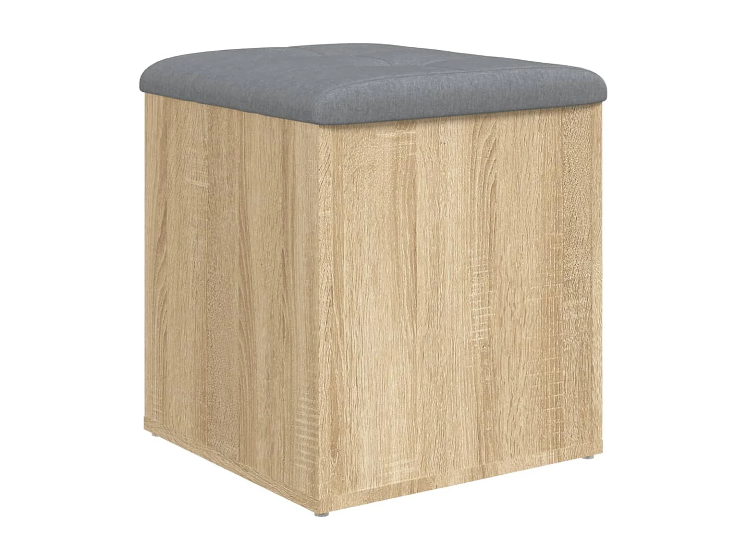 Panca contenitore in rovere Sonoma 42x42x45 cm in legno ingegnerizzato