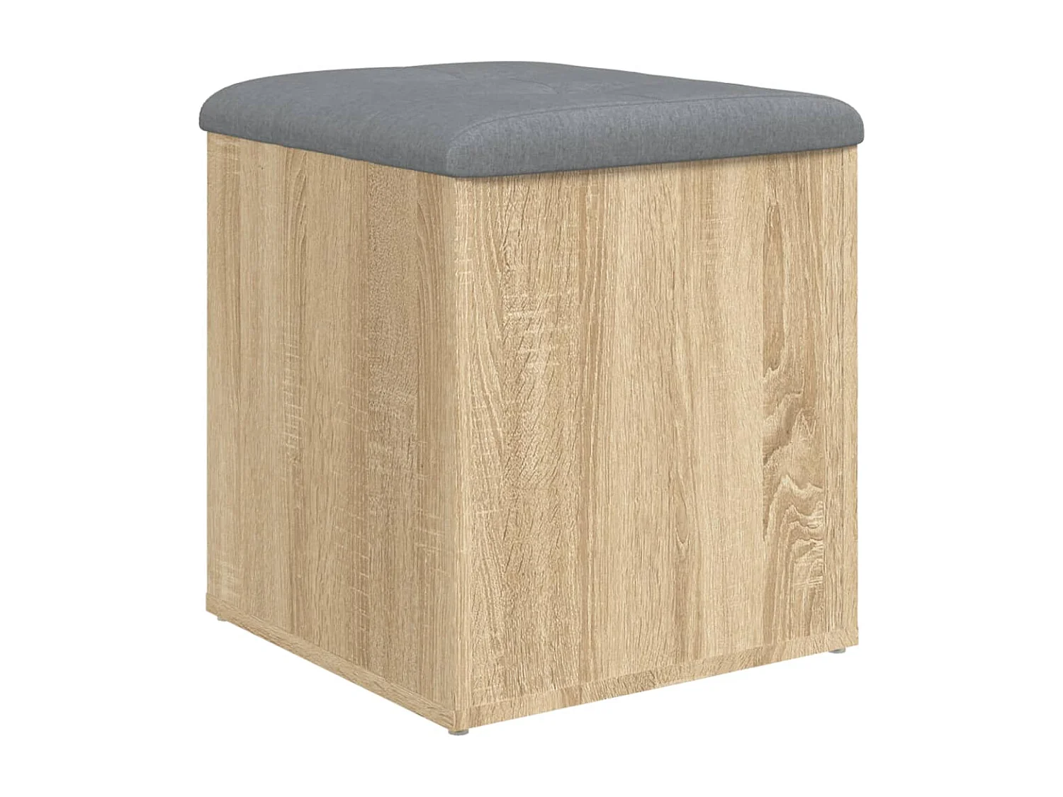 Panca contenitore in rovere Sonoma 42x42x45 cm in legno ingegnerizzato