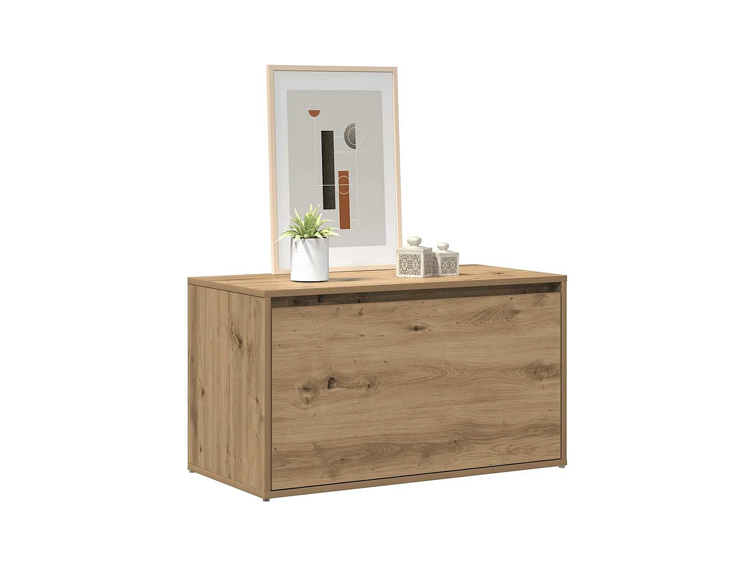 Banc d'entrée 80x40x45 cm chêne artisanal bois d'ingénierie