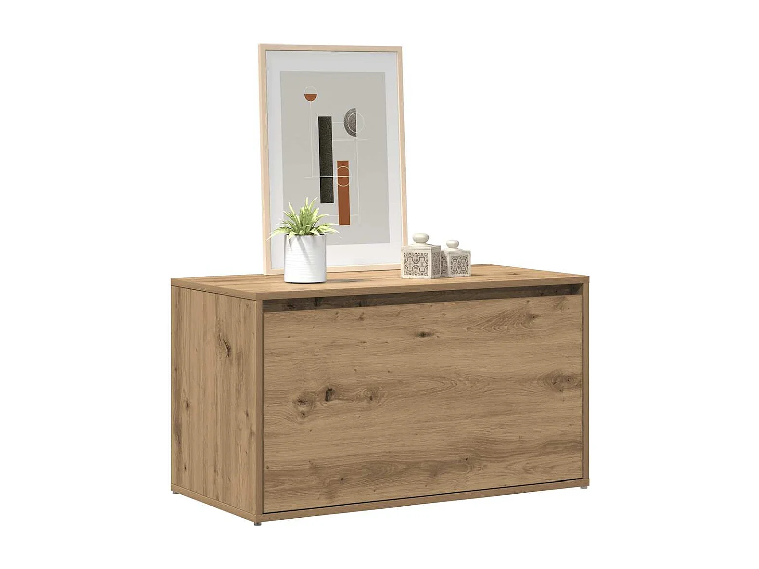 Banc d'entrée 80x40x45 cm chêne artisanal bois d'ingénierie