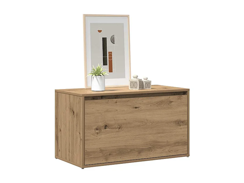 Banc d'entrée 80x40x45 cm chêne artisanal bois d'ingénierie