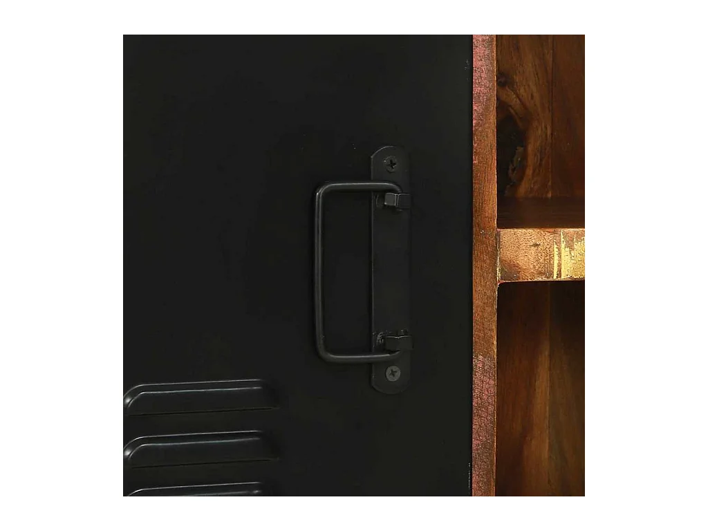 Banc de rangement Multicolore Bois massif de récupération