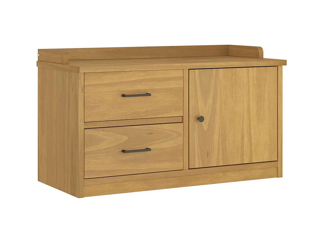 Banc de couloir SANDNES 87x40x50 cm bois de pin massif