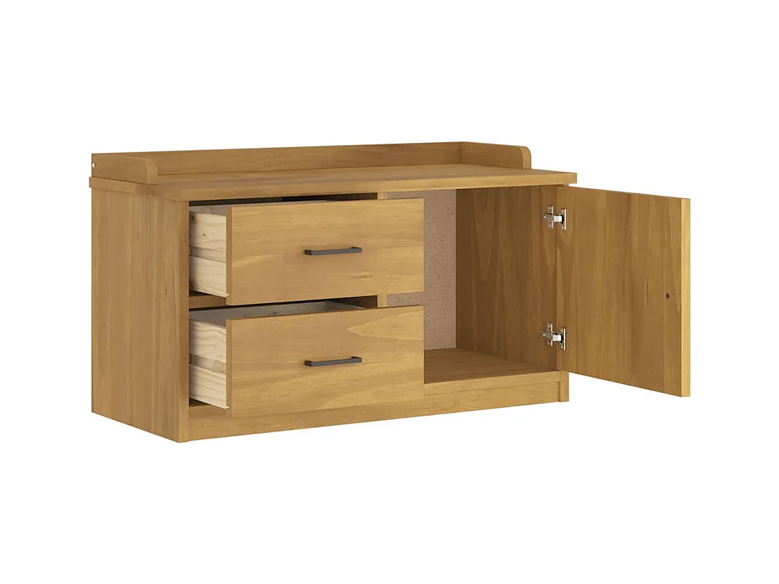 Banc de couloir SANDNES 87x40x50 cm bois de pin massif