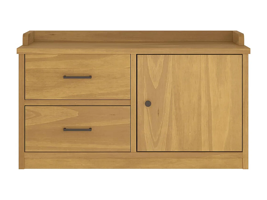 Banc de couloir SANDNES 87x40x50 cm bois de pin massif