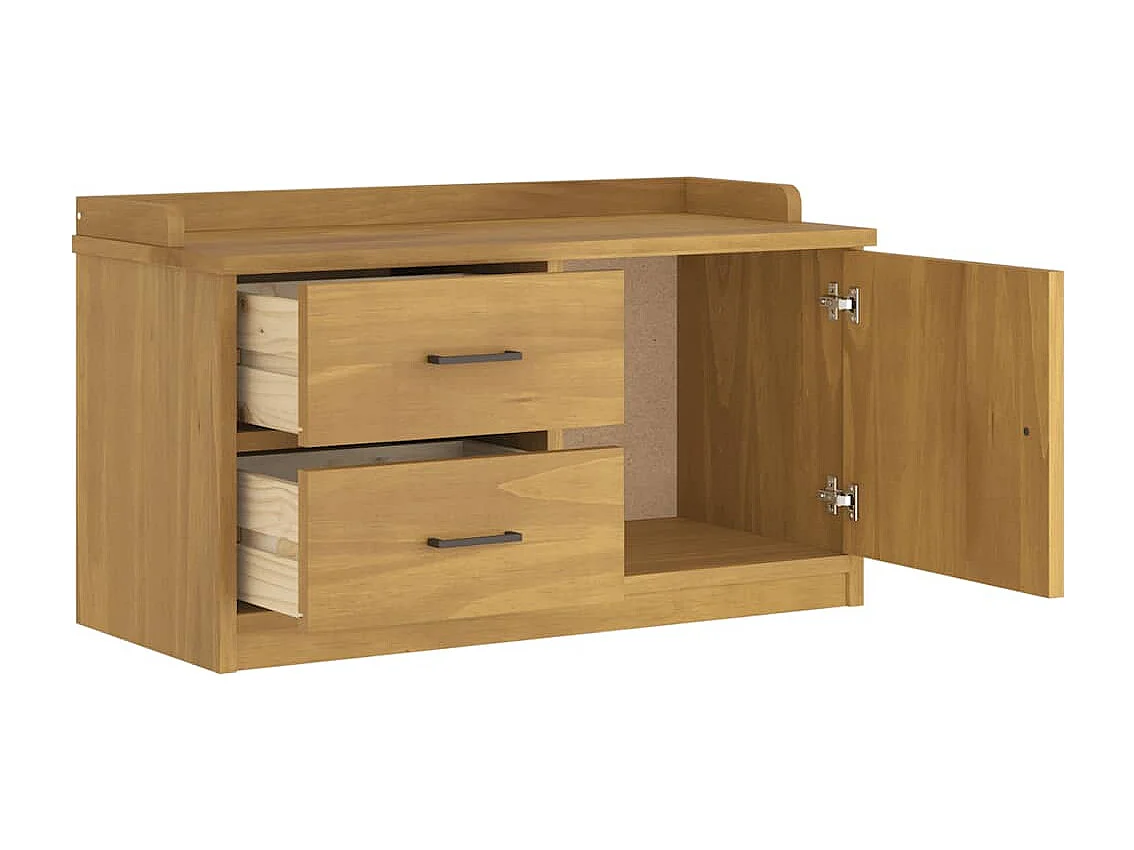 Banc de couloir SANDNES 87x40x50 cm bois de pin massif