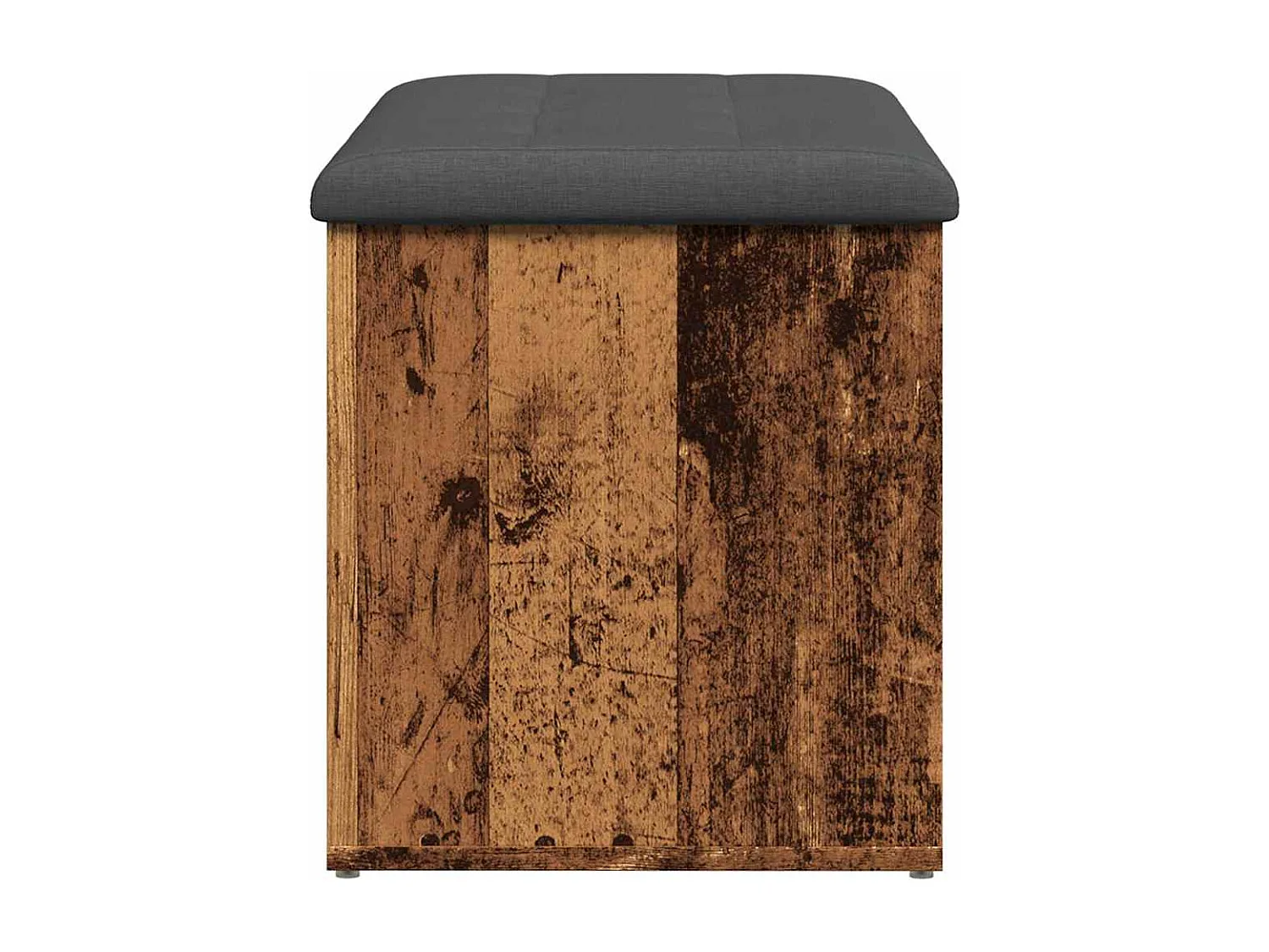 Banc de rangement vieux bois 82x42x45 cm bois d'ingénierie
