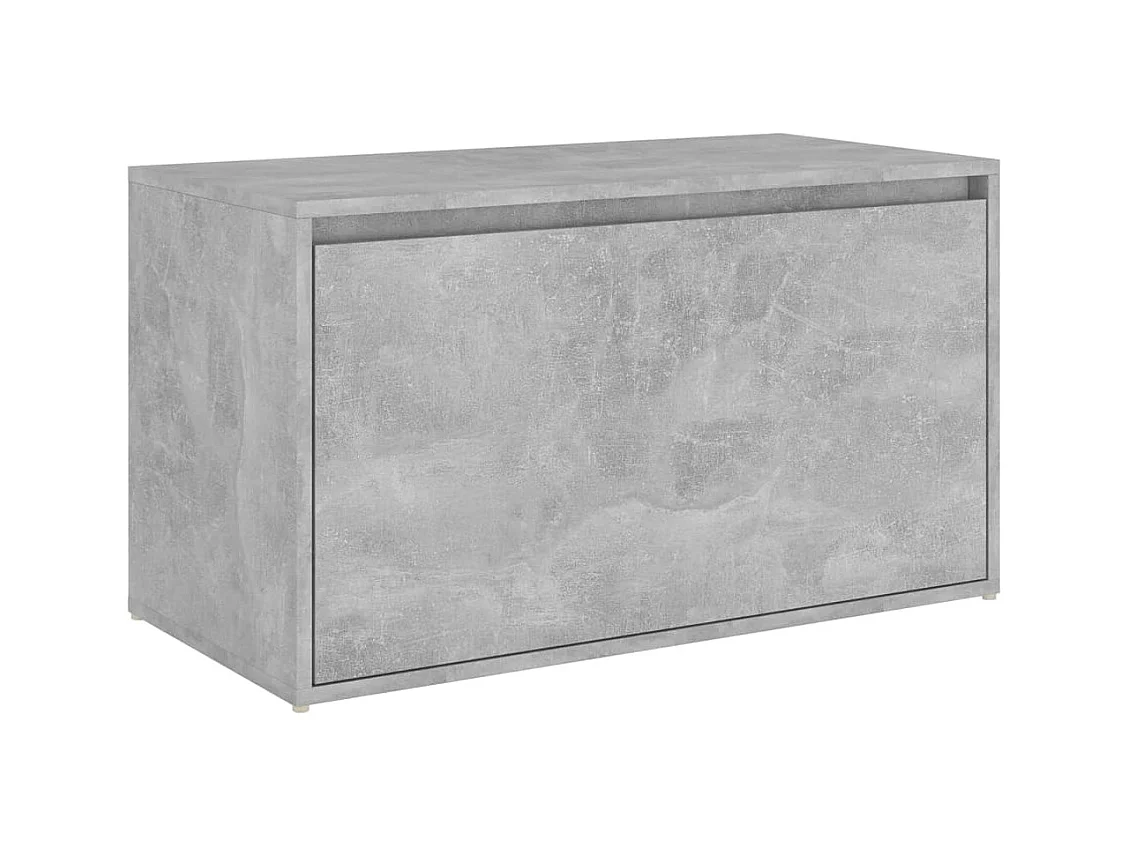 Panca d'ingresso 80x40x45 cm Grigio cemento Legno ingegnerizzato