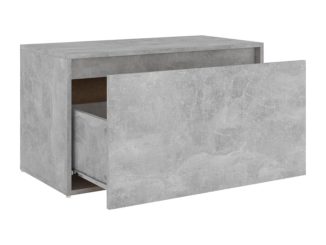 Panca d'ingresso 80x40x45 cm Grigio cemento Legno ingegnerizzato